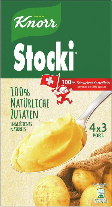 Image du produit Knorr Stocki 100% naturel Purée de pommes de terre suisses (440 g)