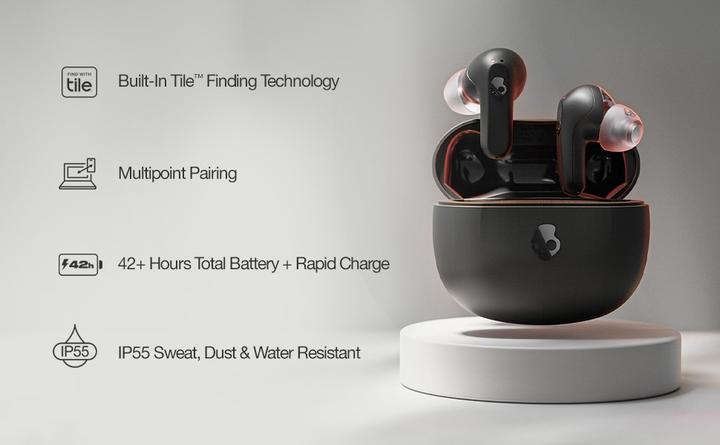 Actual product image Skullcandy Rail True Wireless In-Ear (No noise cancelling, 42 h, Wireless)