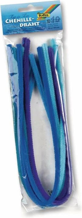 Actual product image Folia Chenille wire tone on tone mix blue (0.51 m)