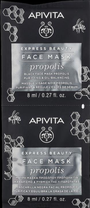 Produktbild Apivita Gesichtspflege Masken Scrubs Gesichtsmaske mit Propolis fettige Mischhaut 16 Ml (16 ml)