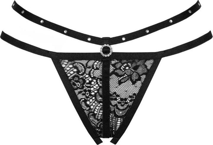Actual product image LivCo Corsetti Fashion Nomade Thong Crotchless Black (M)