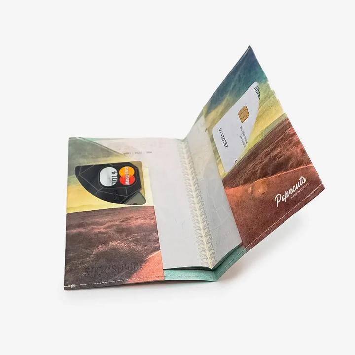 Actual product image Paprcuts RFID passport cover Wanderlust (Additional padding)