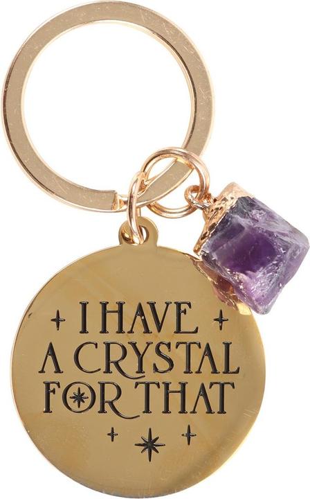 Produktbild Something Different Ich habe einen Kristall diesen AmethystSchlüsselanhänger