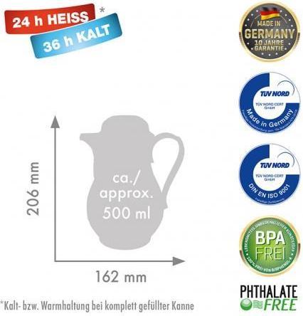 Produktbild 530-01-00-0 Isolierflasche 0,5 l Elfenbein (0.50 l)