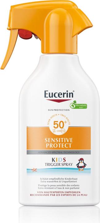 Eucerin SUN Kids Sensitive Protect Trigger Spray LSF 50+ (Sonnenspray, SPF 50+, 250 ml, 311 g)