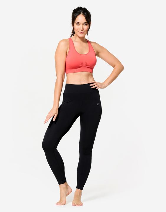 Image du produit Kimjaly Women's Light Support Sports Bra with Cross-Over Straps - Pink (M)