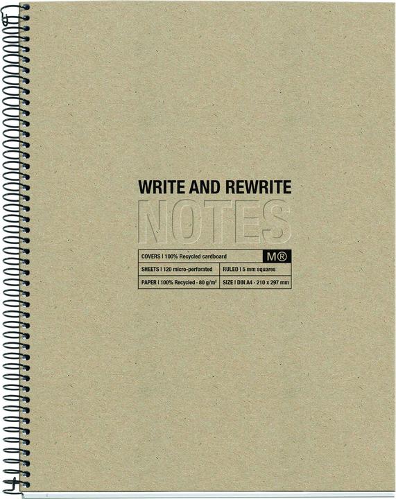 Actual product image Miquelrius Message Notebook (A4, Checked, Hardcover)