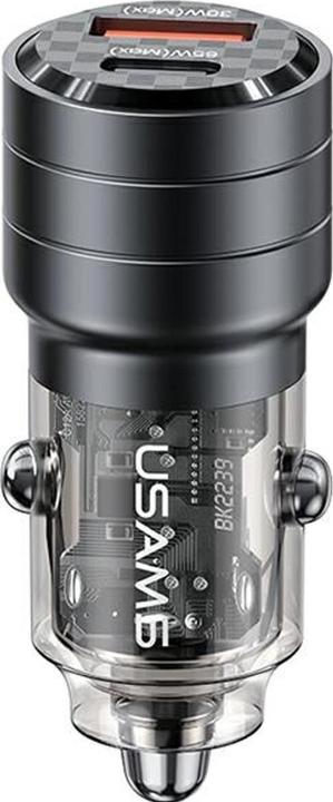 Usams Ład. sam. C36 USB+USB-C 95W Fast Charge czarny/black CC176CC01 (US-CC176)