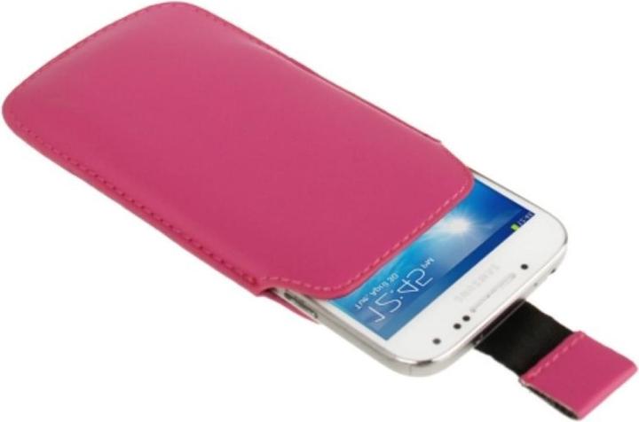 Produktbild König Design Handyhülle Tasche Slide Hülle Pink (Samsung Galaxy S4 mini)
