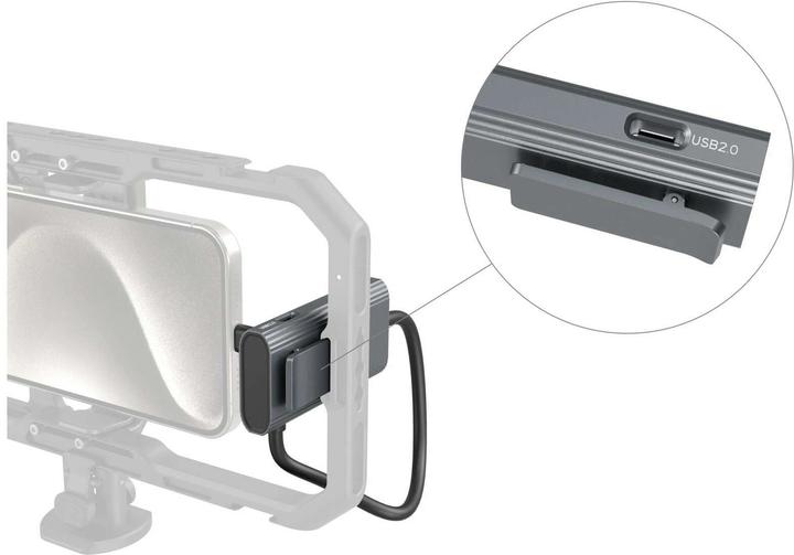 Actual product image SmallRig 4598 4 in 1 USB C Hub PD 100W / USB C 3.1 / USB C 2.0 with Audio Adapter x 2 (USB-C, 3 Ports)