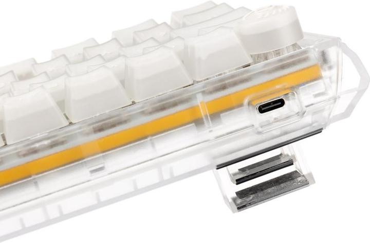 Produktbild Ducky One 3 Aura White Mini Gaming Tastatur, RGB LED - Kailh Jellyfish Y (US) (US, Kabelgebunden)