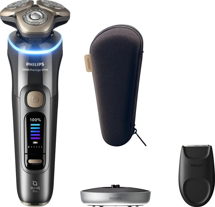 Philips i9000 Prestige Ultra XP9402/11 Elektrischer Nass- & Trockenrasierer mit SkinIQ Pro