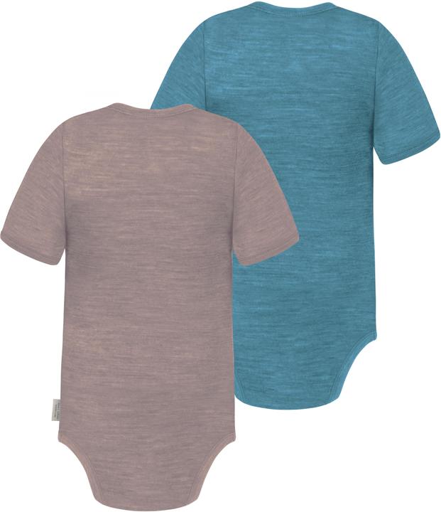 Image du produit Normani Lot de 2 body bébé mérinos manches courtes "Tauranga" - 9293 (80)