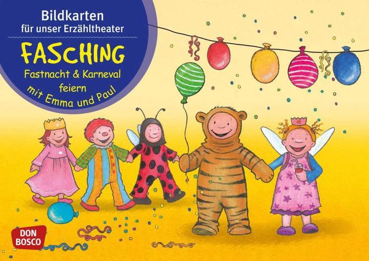 Image du produit Fasching, Fastnacht & Karneval feiern mit Emma und Paul, Kamishibai Bildkartenset (Allemand, Monika Lehner, 2022)