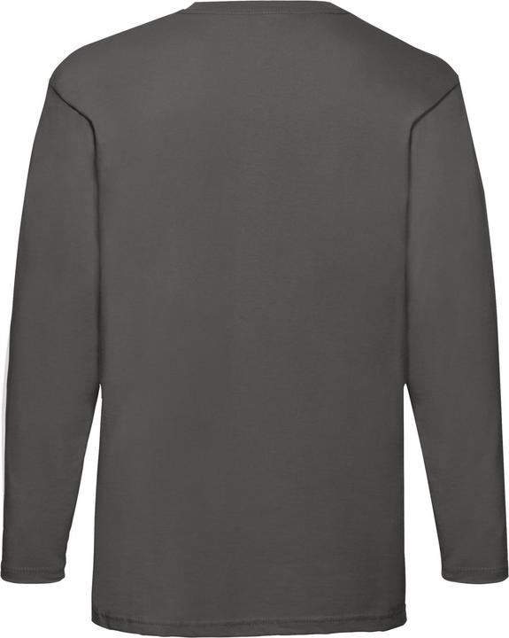 Actual product image Fruit of the Loom Mens Valueweight Heather Long-Sleeved T-Shirt (M)