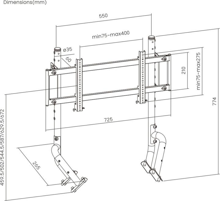 Image du produit Oplite R8 Single Monitor Mount Black retail (Expédition)