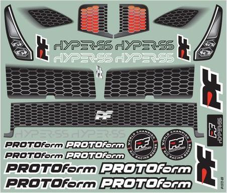 Actual product image Proline Body Hyper-SS Light Weight unpainted, 1:8 GT