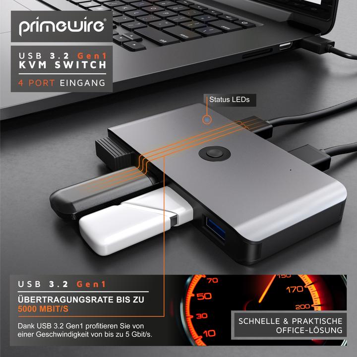 Actual product image Primewire KVM Switch