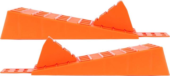 Actual product image Wiltec Caravan Levelling Ramps Set 2 Pieces Integrated Chocks Motorhome Leveller