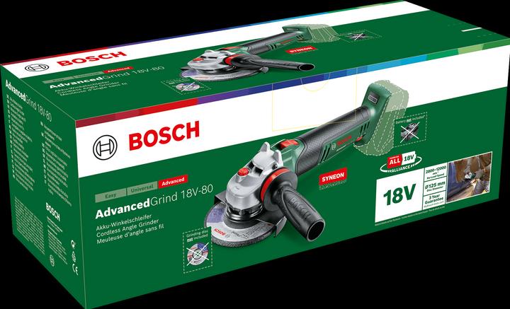 Immagine prodotto Bosch Home & Garden AdvancedGrind 18V-80 (125 mm)