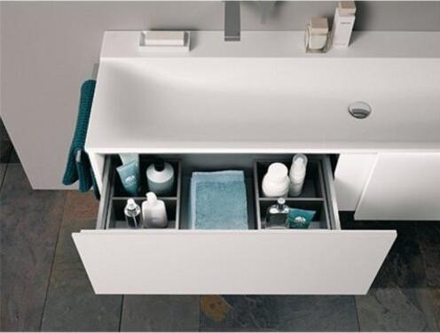 Geberit Xeno 2 Waschtischunterschrank 500.348., 1595x350x473 mm, 2 Schubladen, für Waschtisch auf M (159.5 x 47.5 x 35 cm)