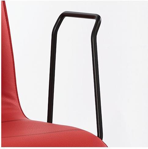 Image du produit Leyform Accoudoirs, pour chaise visiteur ZEROS'SE, au choix chromé ou noir, 2 pièces