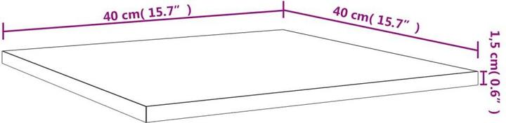 Produktbild VidaXL Sheffield (40 x 40 x 1.5 cm)