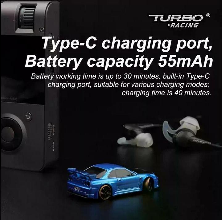 Immagine prodotto Turbo Racing Micro Drift C64 (RTR pronto all'uso)