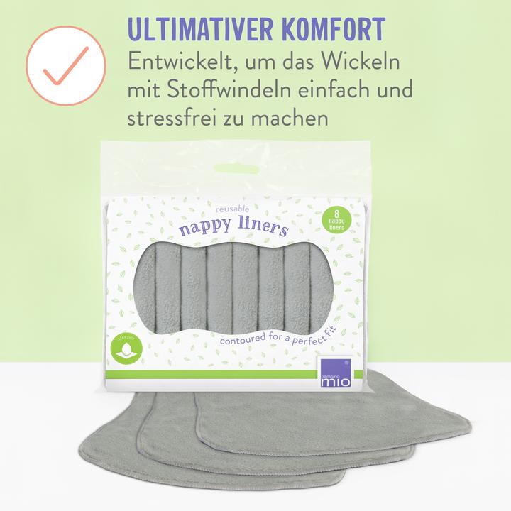 Produktbild Bambino Mio Wiederverwendbares Windelvlies (One Size, 8 Stück)