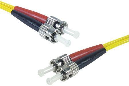 Image du produit Exertis Connect Câble patch FO Eco, 9/125 µm, fibre OS2, 2x ST mâle/2x ST mâle, jaune, 2,0 m UPC coupe UPC (S/FTP, CAT6a, 2 m)