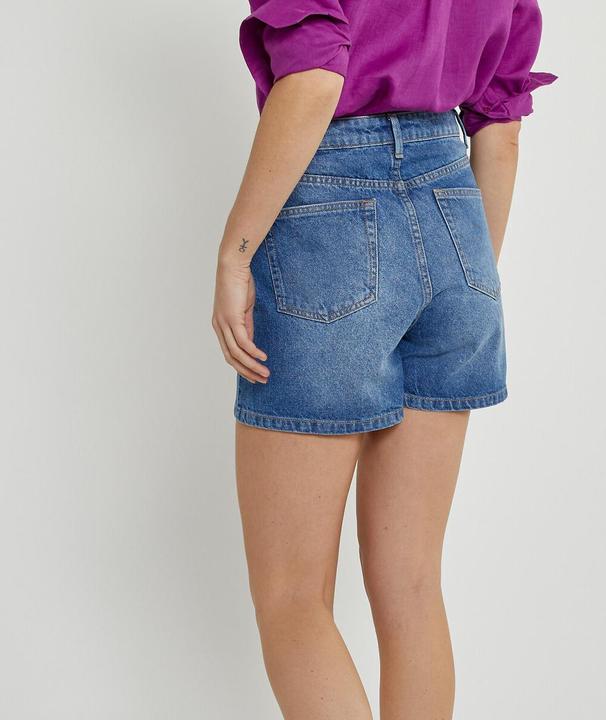 Actual product image La Redoute Collections High Waist Jean Shorts (44)