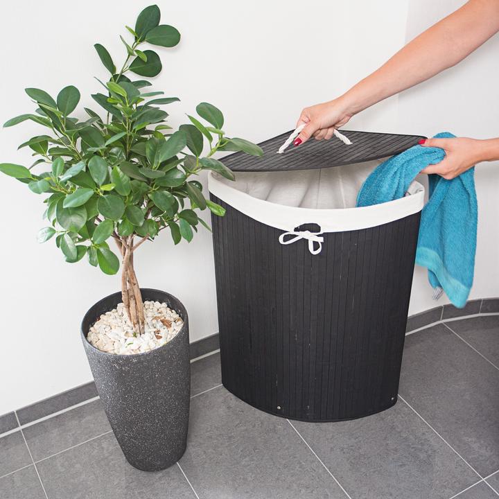 Immagine prodotto Relaxdays Cesto portabiancheria angolare (60 l)