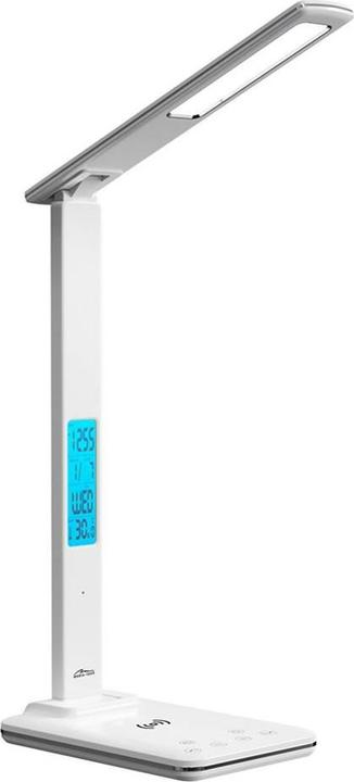 Image du produit Media-Tech LEDITOU - Lampe de bureau LED à économie d'énergie avec chargeur sans fil QI 15W. Réveil lumineux