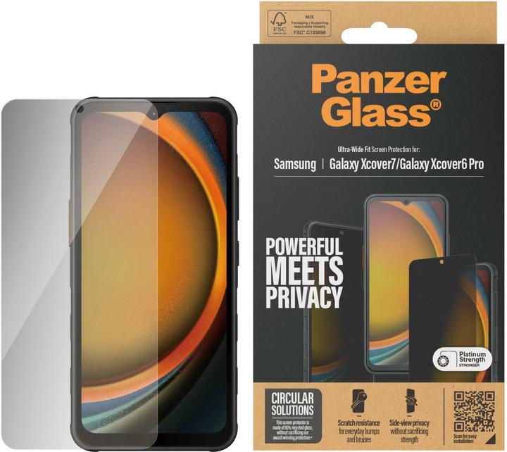 Actual product image PanzerGlass Privacy Screen Protector (1 Piece, Samsung Galaxy XCover 6 Pro, Samsung Galaxy Xcover 7)