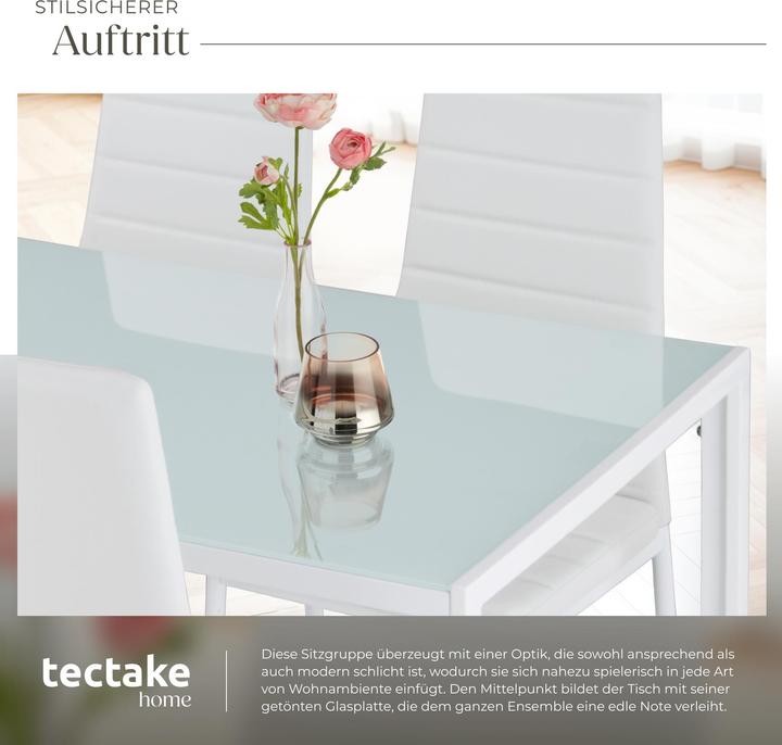 Image du produit tectake Essgruppe Berlin (120 x 70 x 75 cm)
