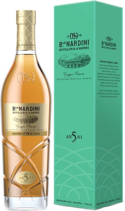 Produktbild Nardini Grappa Riserva 5 ANNI 42% Vol. 0,7l in Geschenkbox