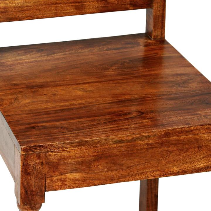 Produktbild VidaXL Essgruppe Esstischset Esszimmertisch Sitzgruppe 5-tlg. Massivholz Akazie (80 x 76 cm)