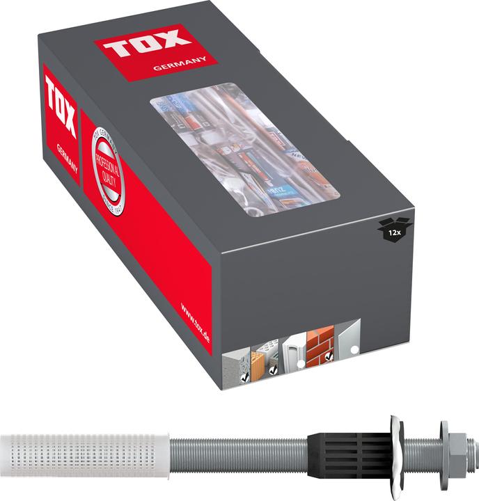 Produktbild Tox Abstandsmontagesystem Thermo Proof Plus M16x400 mm 12 Stück (12 Stk.)
