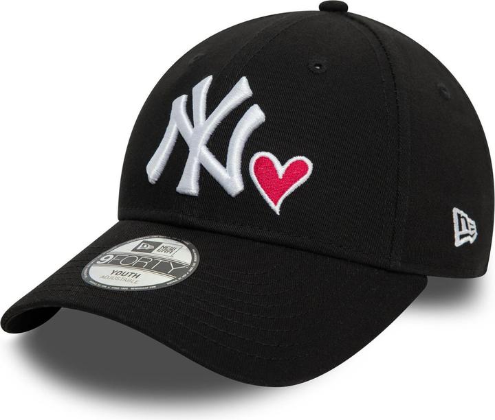 Produktbild New Era Kinder 9Forty Cap - HEART New York Yankees schwarz (54, 55, 56)