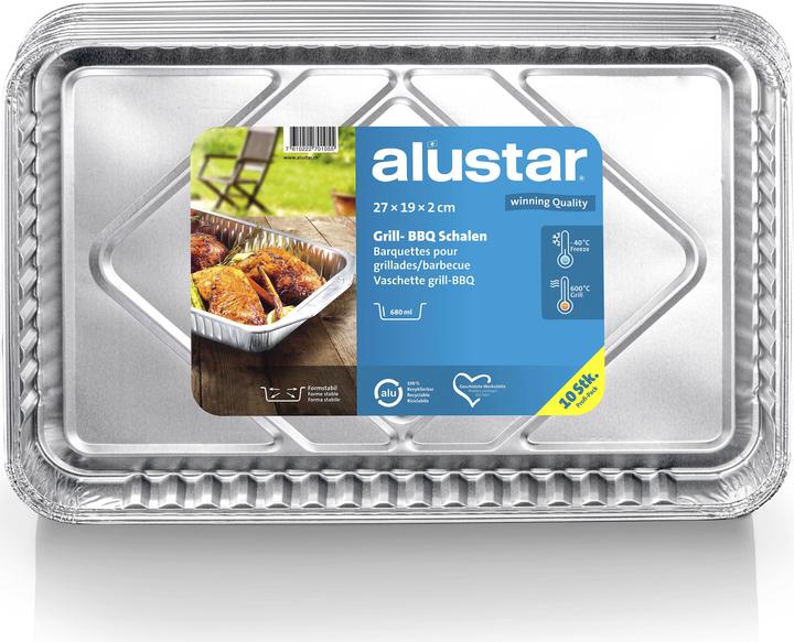 Image du produit Alustar Plateaux de grill et de barbecue sans trous