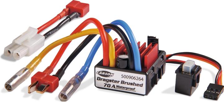Actual product image Carson Automodell Brushed Fahrtregler Fahrregler Dragster 70A