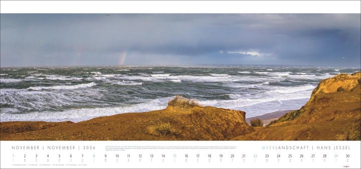 Actual product image Meerlandschaft Kalender 2026 - Hans Jessel (Hardcover, German)