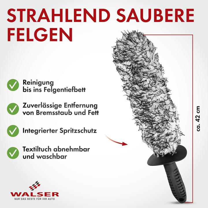Actual product image Walser Rim brush textile flexible