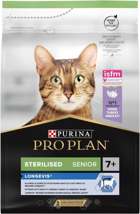 Produktbild Pro Plan Cat Sterilised 7+ Truthahn1.5kg (Senior, 1 Stk., 1500 g)