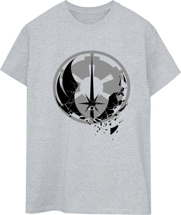 Produktbild Star Wars ObiWan Kenobi Fractured Logos TShirt (XXL)