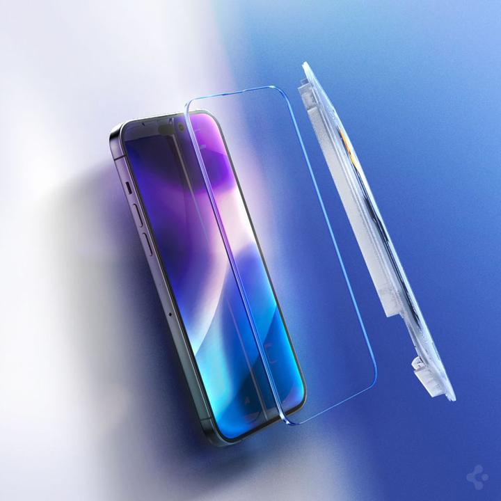 Actual product image Spigen Glass.tR EZ Fit (2 Piece, Apple iPhone 14 Pro Max)