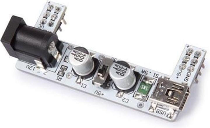 Produktbild Whadda Modul Stromversorgung 2 Känale für Steckplatinen 3.3 V / 5 V