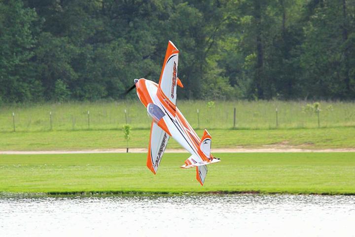 Actual product image AJ Aircraft Laser 93" 230z ARF - orange (Aerobatics)