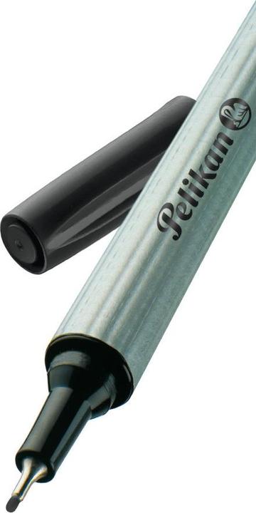 Image du produit Pelikan 940601 Fineliner 96, 3 pièces sous blister, noir (Argent, Noir, 3 x)