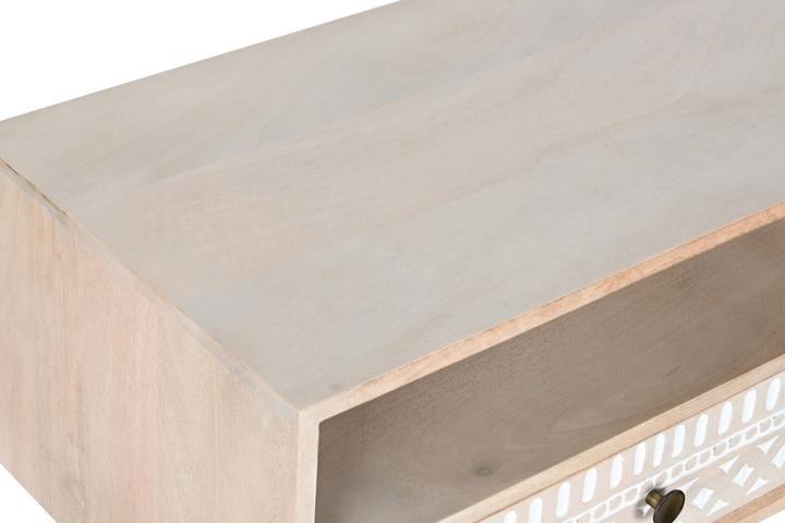 Produktbild DKD Home Decor TV furniture White Natural Mango wood 130 x 40 x 45 cm (130 x 40 x 45 cm)